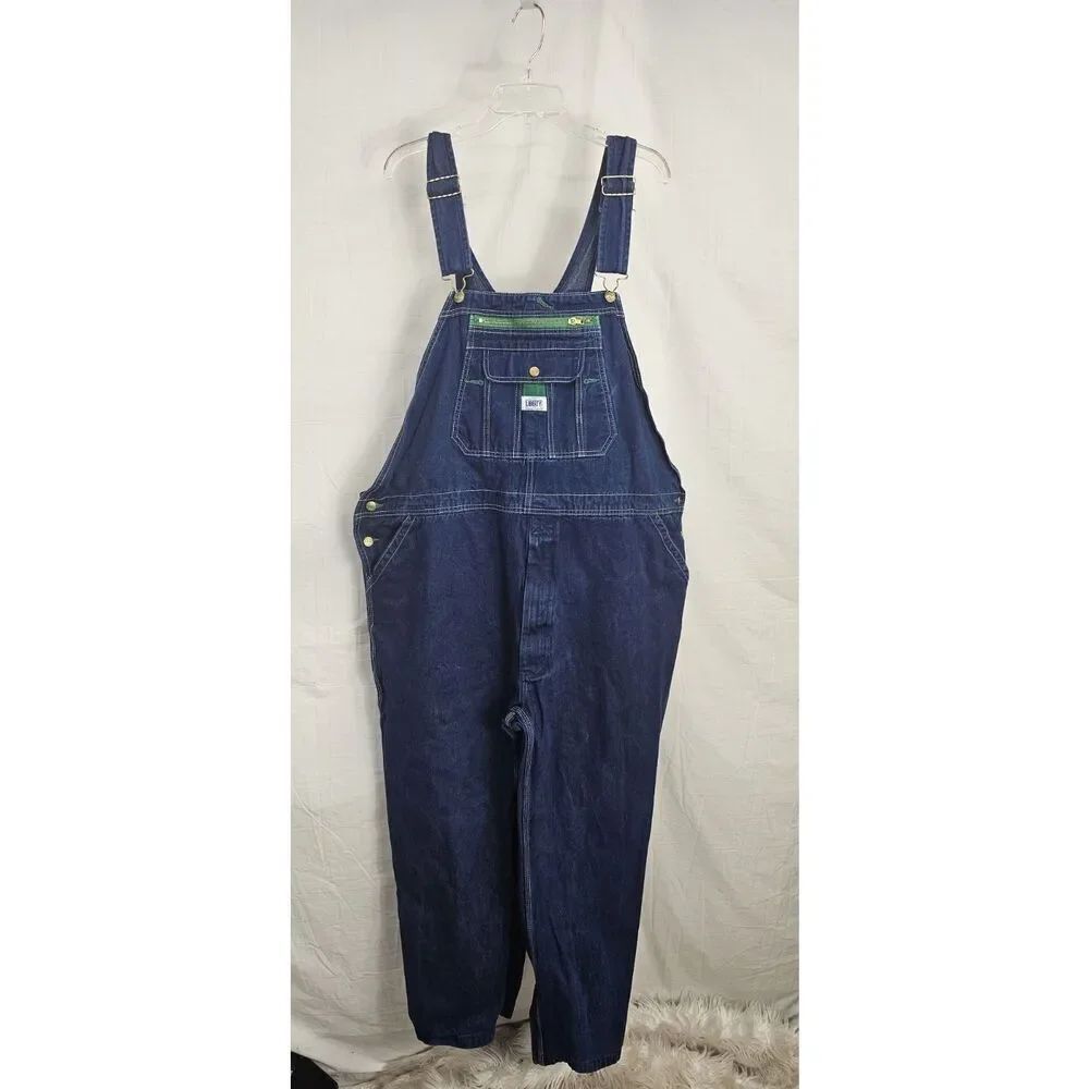 Overalls - Liberty Brand Blue Denim Overalls Workwear Baggy 46x30